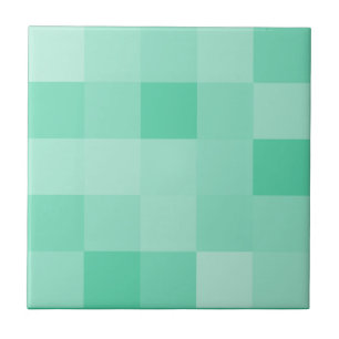 O teste padrão de mosaico verde da hortelã telha
