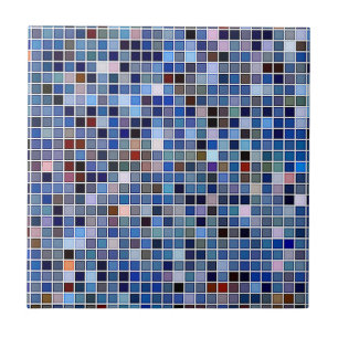 O teste padrão do "dos azulejos azuis Funky