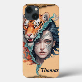 O tigre e a mulher, força e graça.