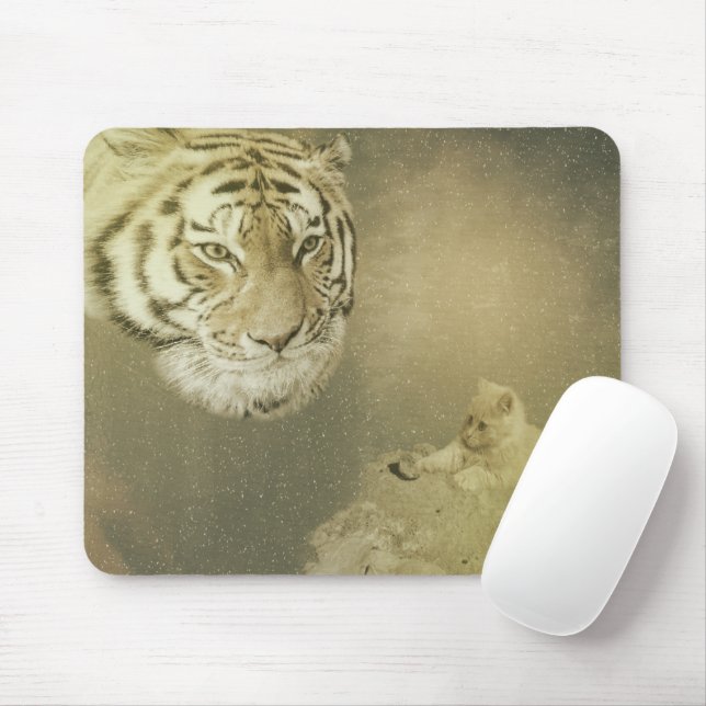 O Tigre E O Gatinho, Mousepad (Com mouse)