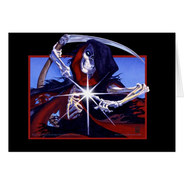 O toque do cartão da morte (Frente Horizontal)