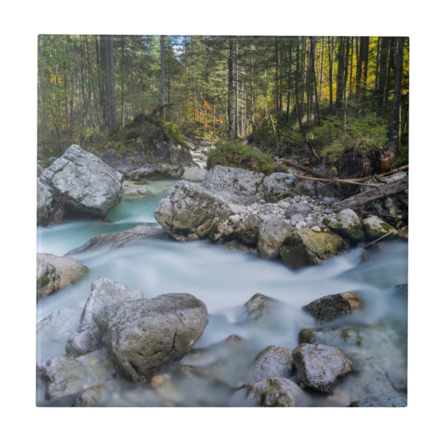 O torrente Ramsauer Ache (Frente)