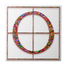 O Trajanus Red Custom Monograma Azulejo