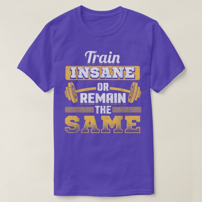 O Treinamento De Camisetas De Workout É Insano Ou  (Frente do Design)