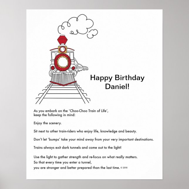 O trem Choo-Choo do Poster (Frente)