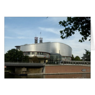 O tribunal de justiça europeu Estrasburgo cartão