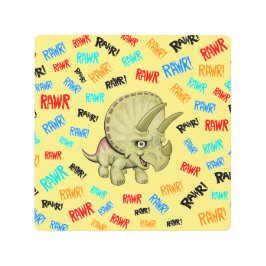 O Tricerátopo diz "Rawr!"