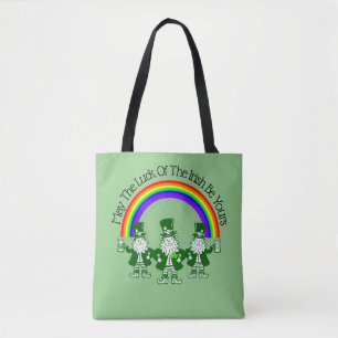 O Trio Leprechaun Por Todo O Impressão Tote Bag