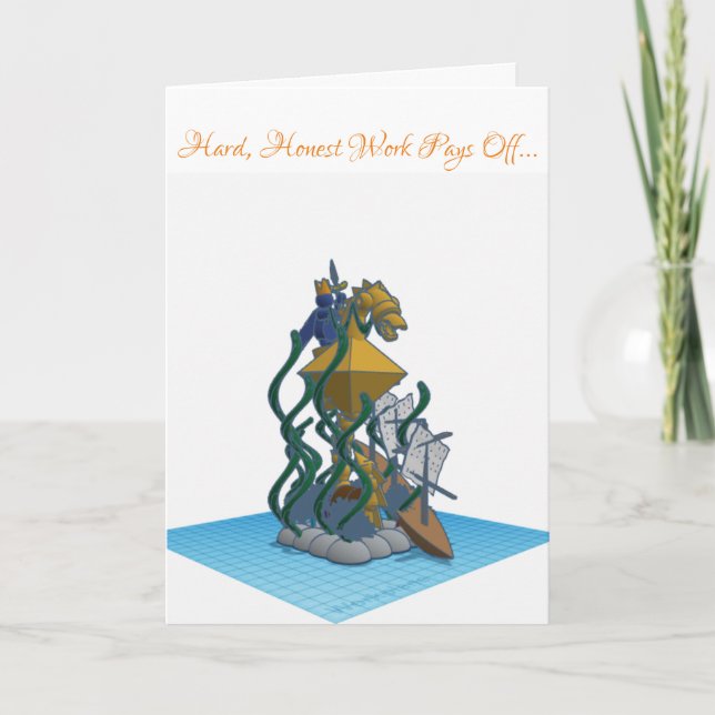 "O triunfo de Alexandre" Cartão de Parabéns (Frente)