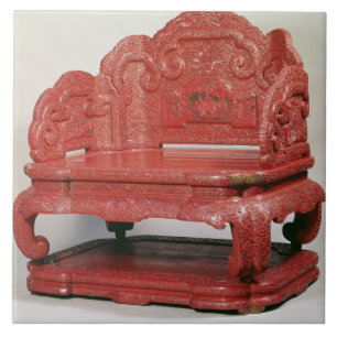 O trono do pulmão de Ch'ien do imperador (1736-95