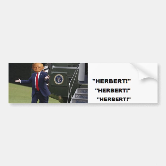 O TRUMP passa para o adesivo do protetor Herbert H (Frente)
