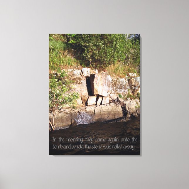 O Tumba de Jesus Canvas Imprime (Frente)