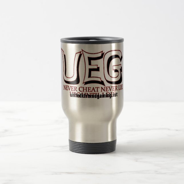 o ueg nunca encontra-se caneca de viagem do slogan (Centro)
