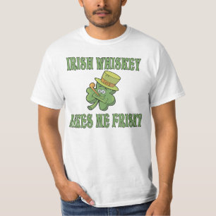 O uísque irlandês faz-me a camisa Frisky de T