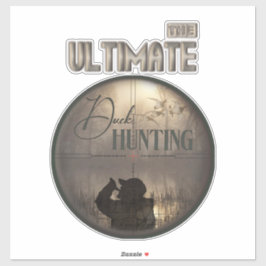 O último adesivo de caça a patos