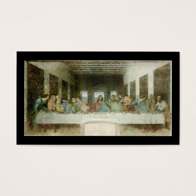 O último jantar de Leonardo Da Vinci c. 1495-1498 (Frente)