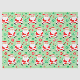 O último papel de tecidos para presentes de Natal 