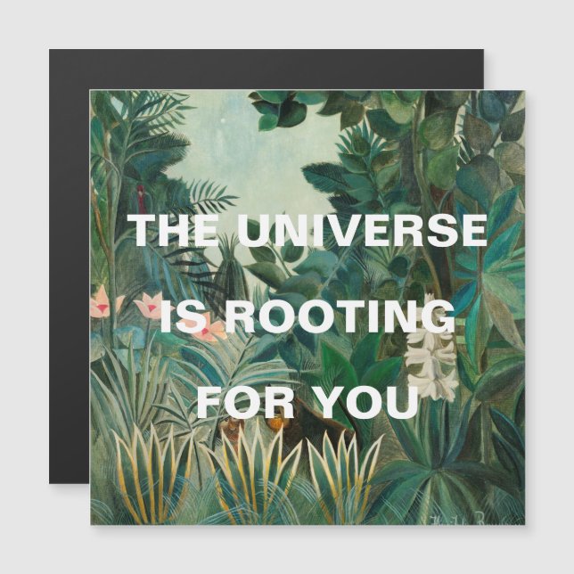 O Universo de Pintura da Selva Verde é um Magneta  (Frente/Verso)