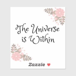 O Universo está dentro de um adesivo de 4"x4"