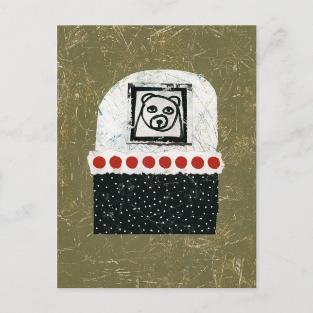 O Urso Está Cansado Cartão Postal (Frente)