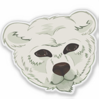O Urso Polar // Adesivo de Vinil Personalizado