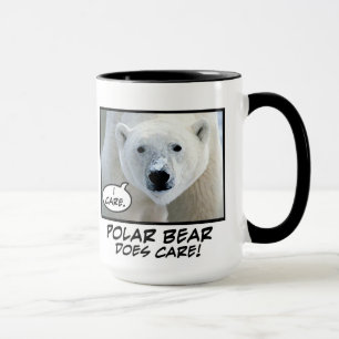 O urso polar importa-se! caneca