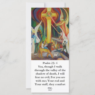 O Vale da Sombra, cartão de escritura Psalm 23