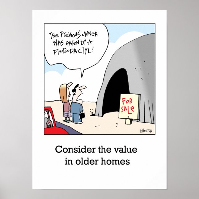 O valor no poster de casas mais antigas (Frente)