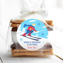 O Vamos de Aniversário do Esqui acerta os adesivos