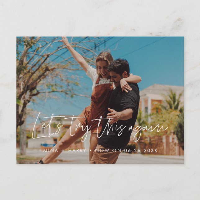 O Vamos moderno tenta novamente este cartão postal (Frente)