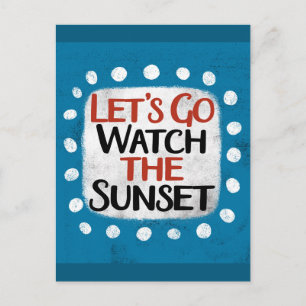 O vamos Vai Ver O Cartão Postal Sunset