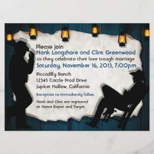 O vaqueiro prepara convites alegres feitos sob