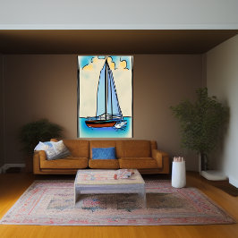 O veleiro | AI Art Poster