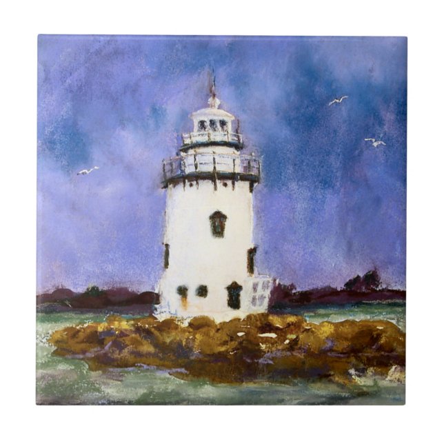 O velho farol de Saybrook Connecticut Maureen Gira (Frente)