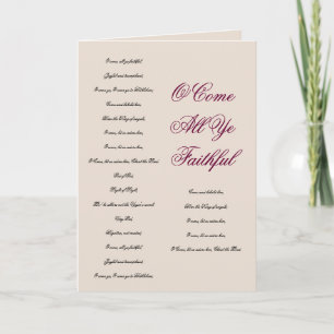 O Venha Todos Os Seus Cartão De Natal Fiel