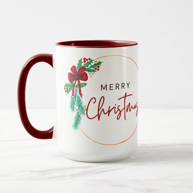 Ó Venham Todos os Fiéis | Caneca de Natal Cristã (Esquerda)