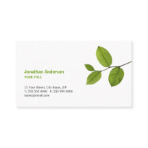 O verde deixa o cartão de visita