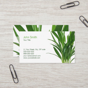 O verde deixa o cartão de visita da planta