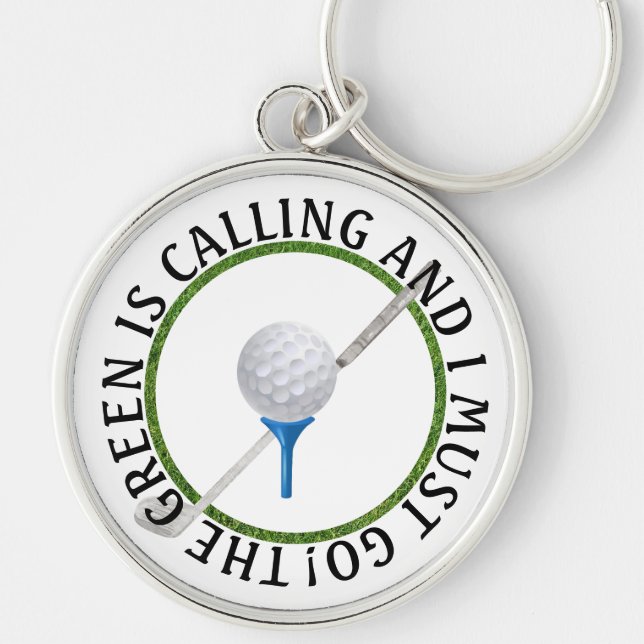 O Verde Está Chamando O Botão Chaveiro (Frente)