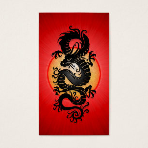 O vermelho estourou o dragão chinês