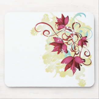 O vermelho floresce Mousepad