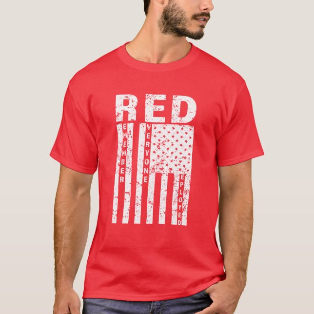 O VERMELHO recorda todos camisa distribuída dos (Frente)