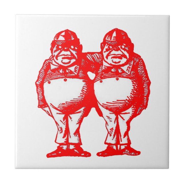 O vermelho Tweedle Dee & Tweedle Dum (Frente)