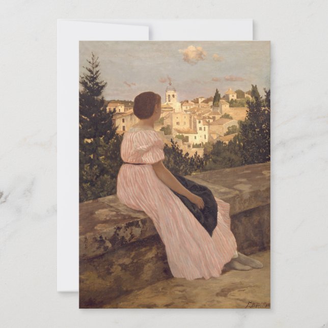 O Vestido Rosa | Fré dé ric Bazille (Frente)