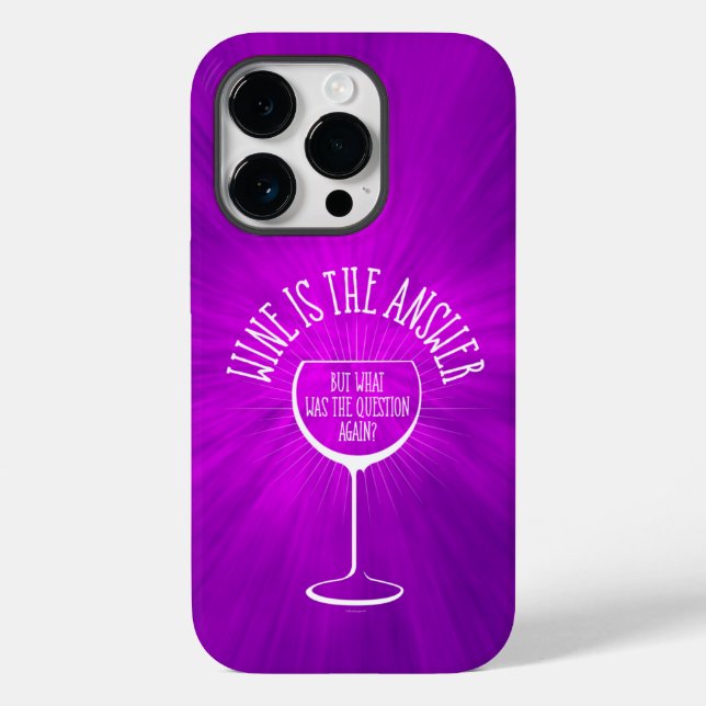 O Vinho É A capas de iphone Do Caseiro De Resposta (Verso)