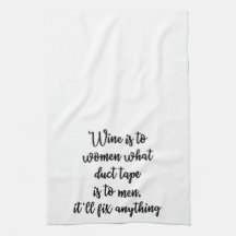 O vinho é às mulheres que toalha da fita adesiva