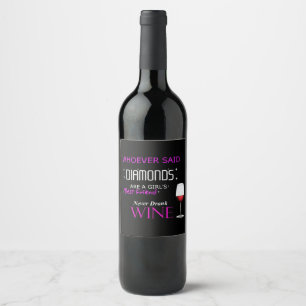 O vinho é minhas etiquetas da garrafa de vinho do