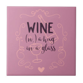 O vinho engraçado é um abraço em um vidro