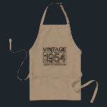 O vintage 1954 envelheceu ao avental da perfeição<br><div class="desc">O vintage 1954 envelheceu ao avental da perfeição para homens. Ideia bonito do presente de aniversário para caras,  pai,  tio,  vovô,  irmão,  o CHURRASCO bege do marido etc./avental da cozinha com piada personalizable da idade. O humor dos homens com data feita sob encomenda. 60th Bday por exemplo.</div>