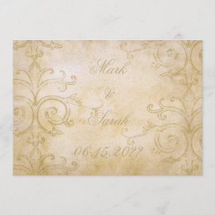 O vintage enrola o convite